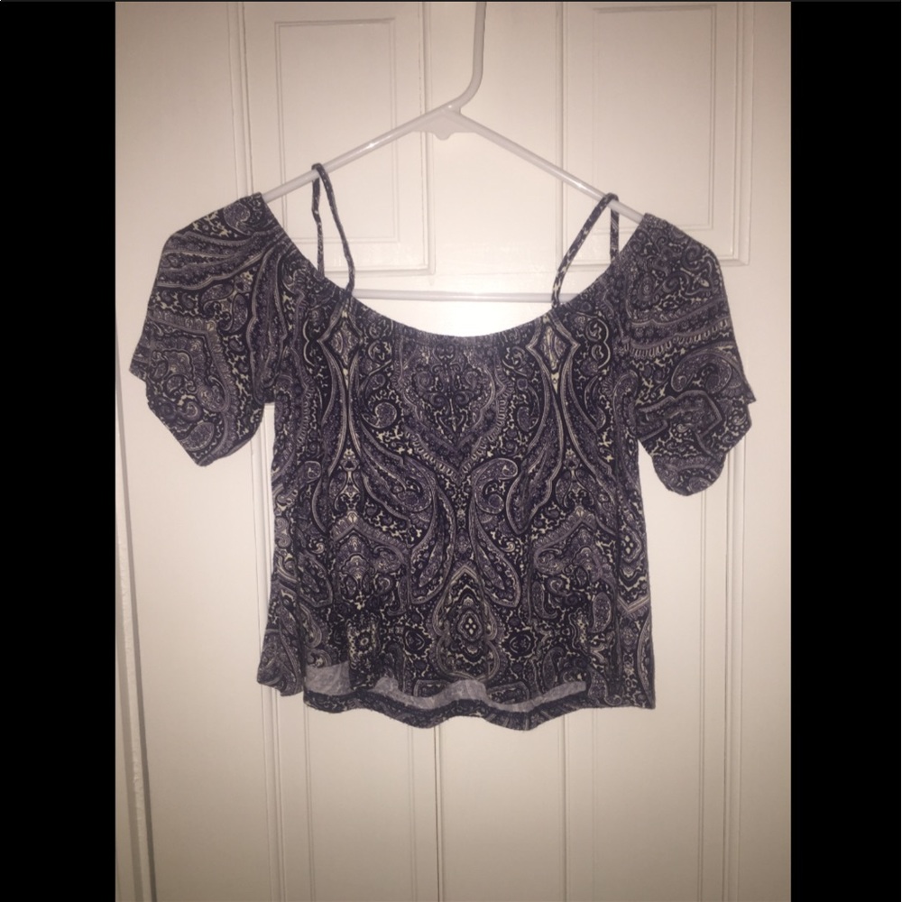 floral off the shoulder top